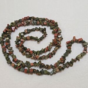 Natural Unakite Stone Necklace